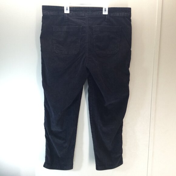 Time & Tru Corduroy Pants Sz 16 Womens Black Tapered Style 162711AA - Picture 3 of 10